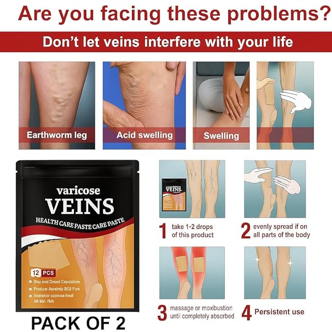 Varicose Veins Relief Patches – 30 PCS (PACK OF 3)