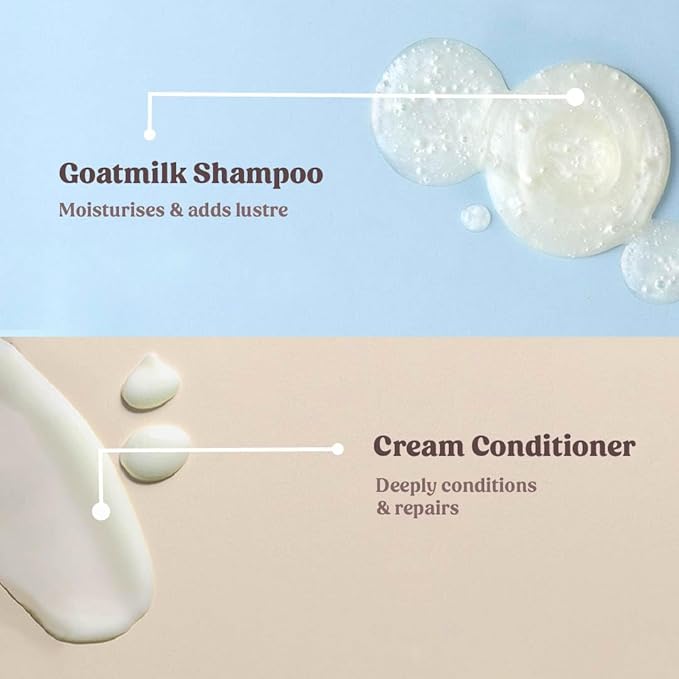 Vilvah Store Goatmilk Shampoo 200ml & Cream Conditioner 200ml Combo Pack