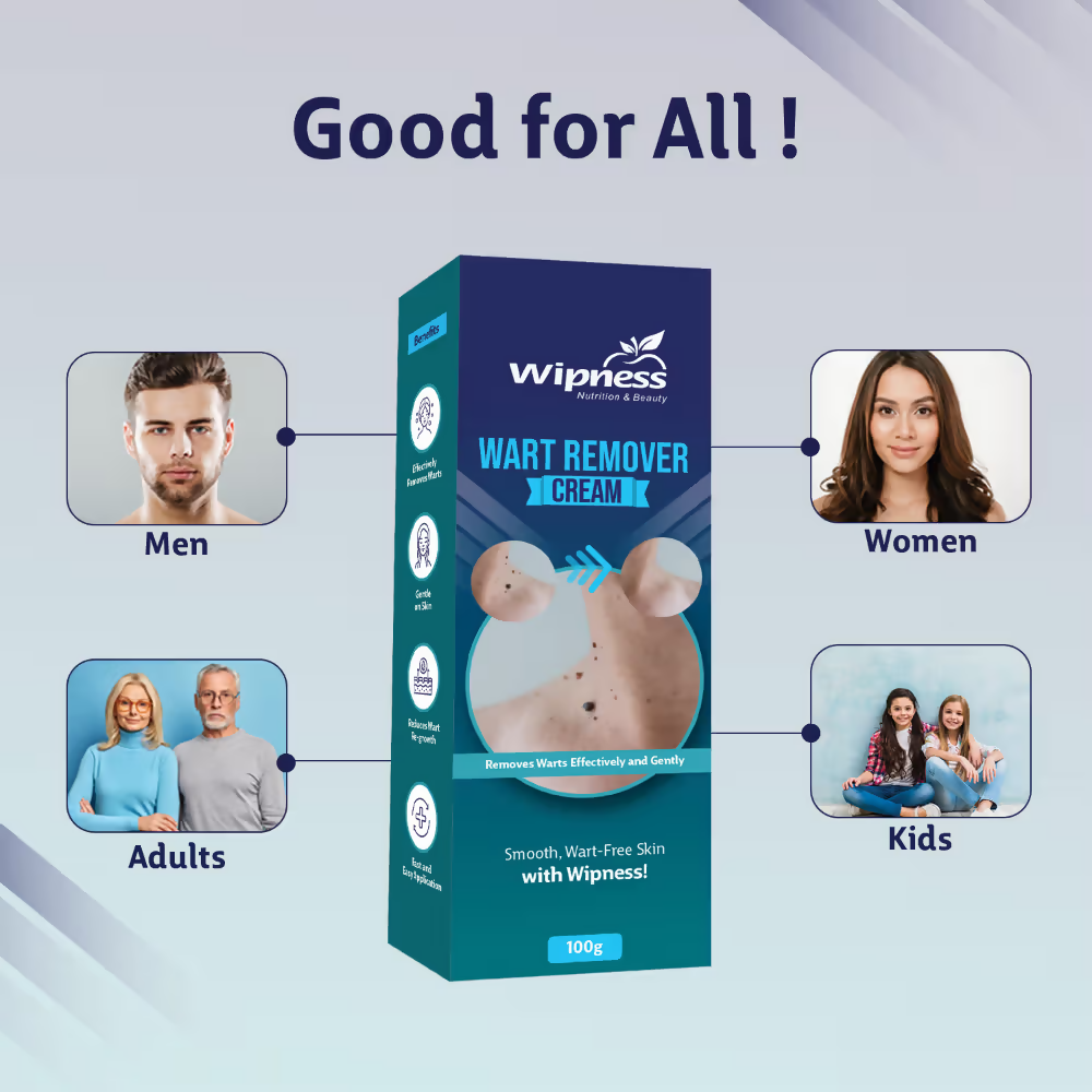 Wipness Natural Wart Remover Cream For Men & Women