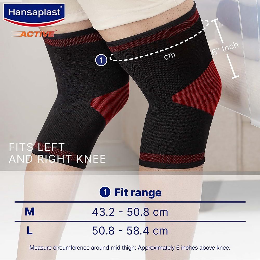 Hansaplast Active Knee Support for Men & Women (Pair)