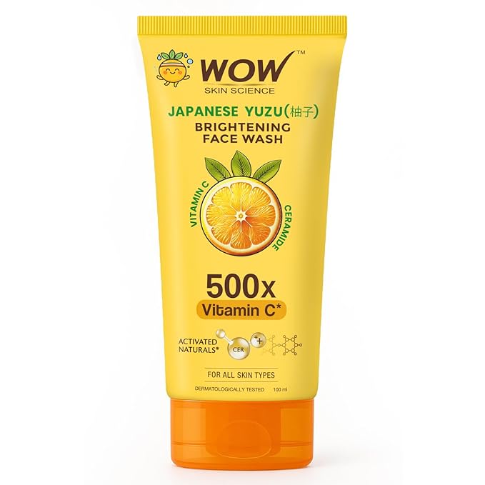 WOW Skin Science Japanese Yuzu + Vitamin C with Ceramide Brightening Face Wash