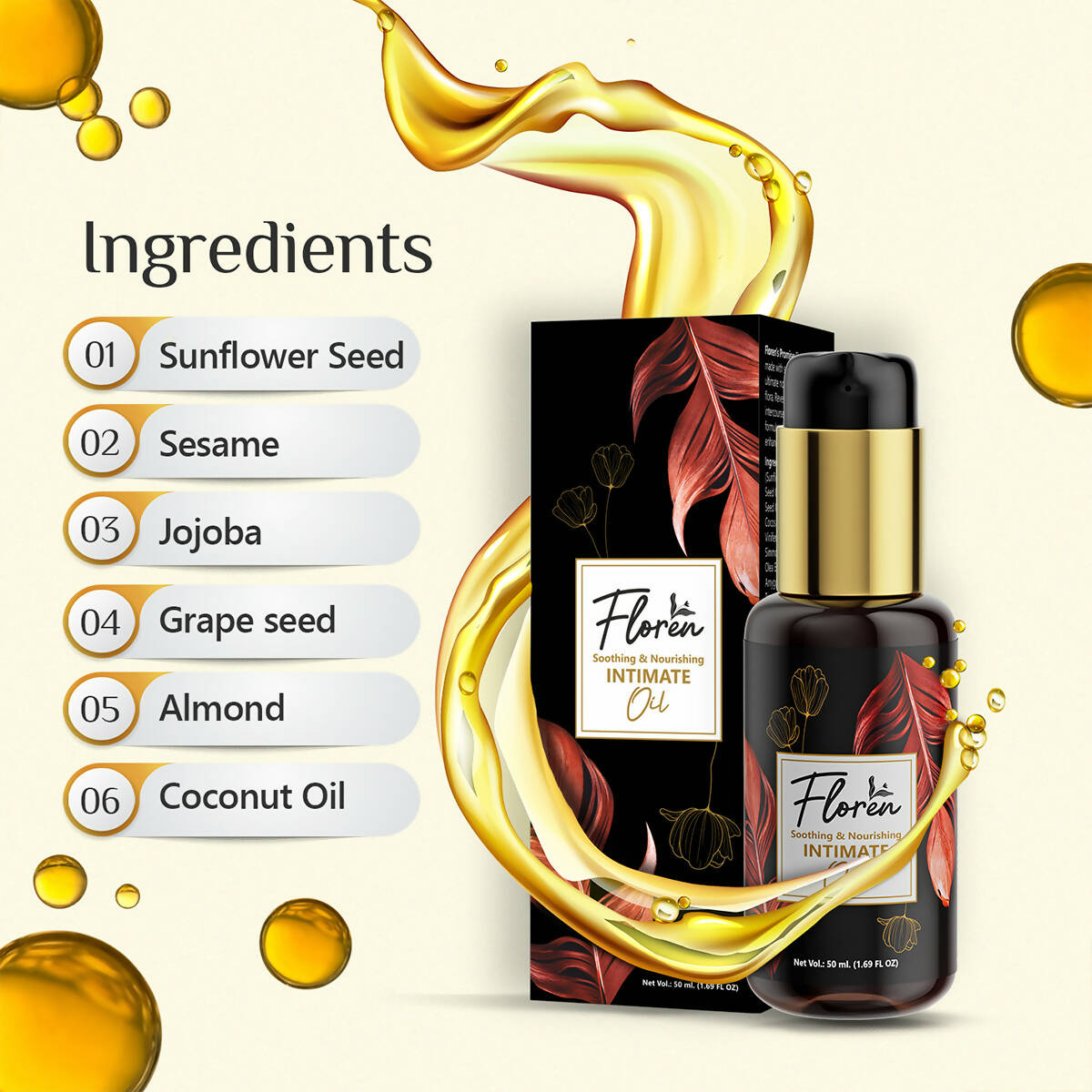 Floren Intimate Hygiene Wash & Intimate Oil for Women