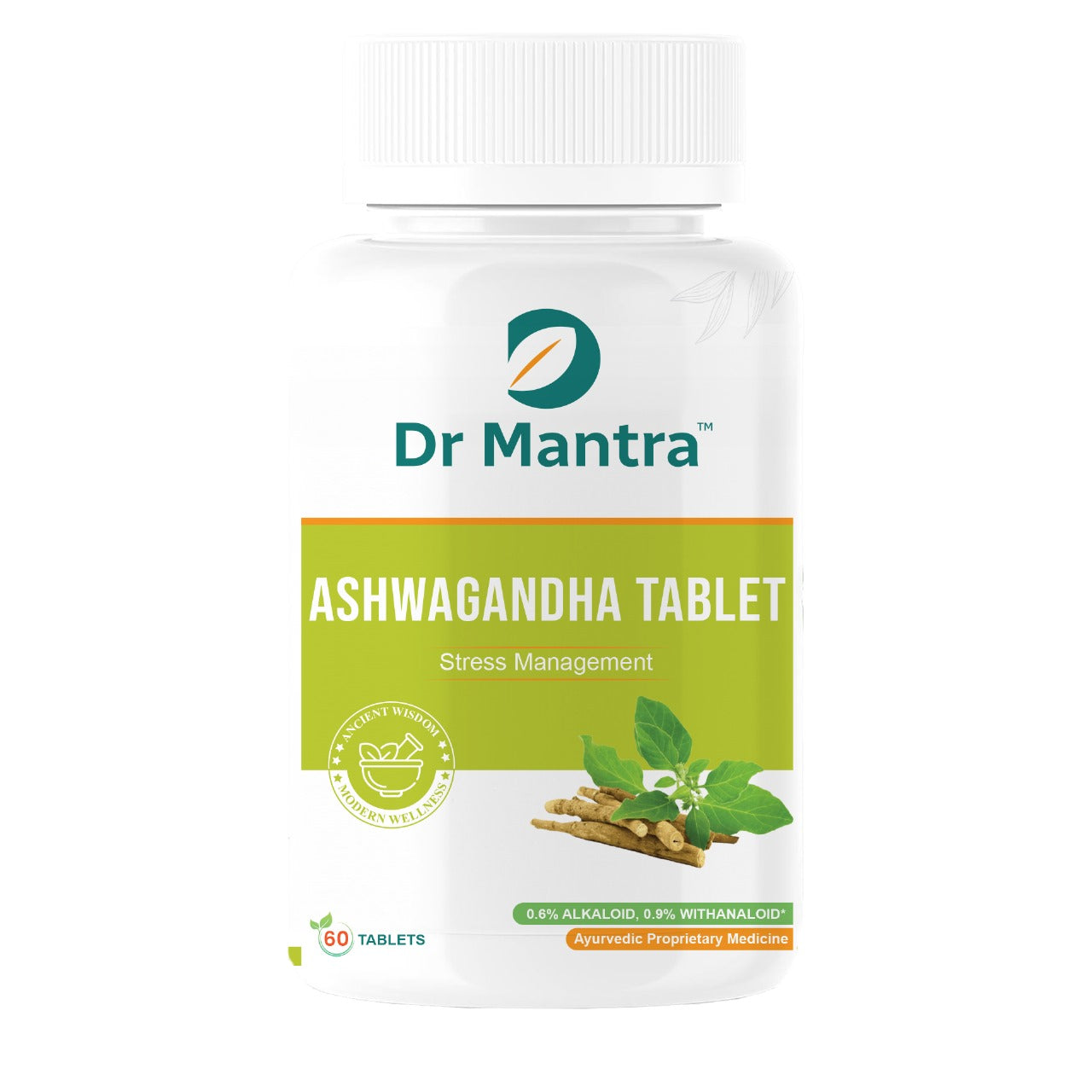 Dr Mantra Ashwagandha Tablets for Energy & Stamina in Men| 60 Tablets