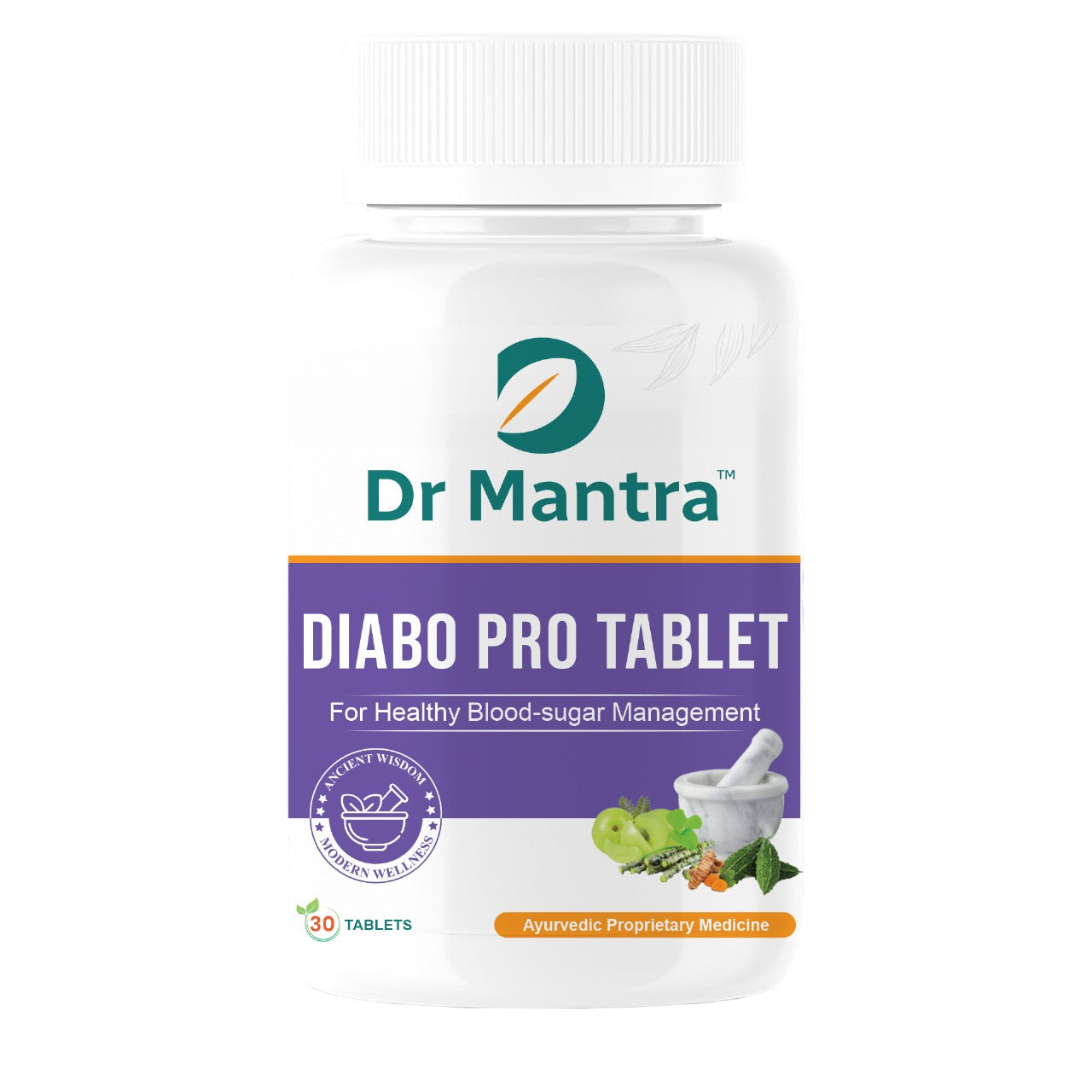 Dr Mantra Diabo Pro Tablets Supplement for healthy blood sugar levels| 30 Tablets