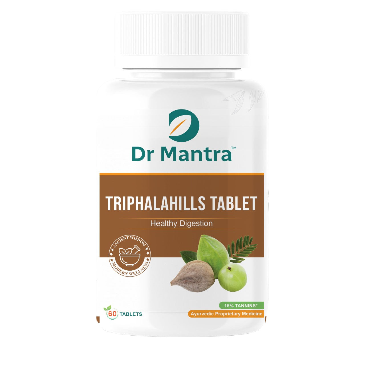 Dr Mantra Triphala Tablets for Healthy Digestion & Constipation Relief| 30 Tablets