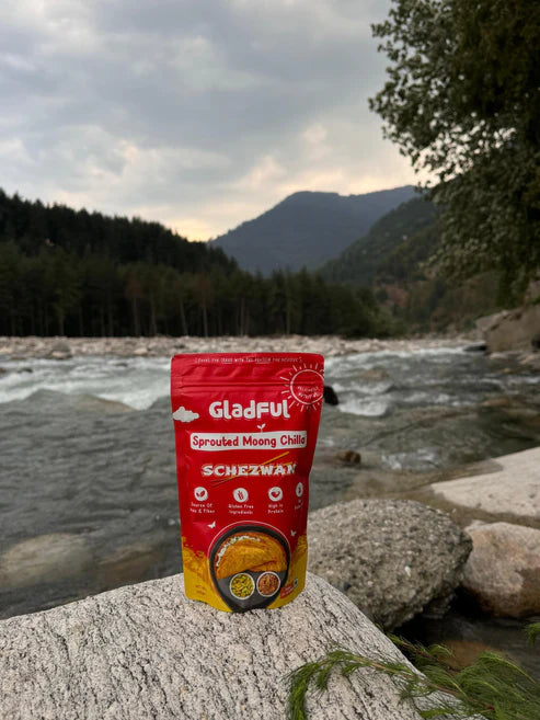 Gladful Schezwan Chilla with Sprouted Moong Instant Mix