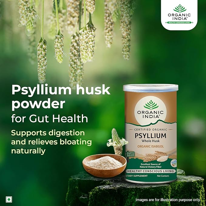 Organic India Psyllium Whole Husk ( Sat Isabgol) -100 gm