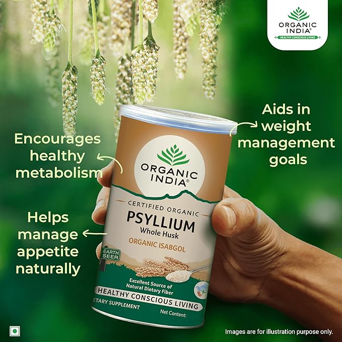 Organic India Psyllium Whole Husk ( Sat Isabgol) -100 gm