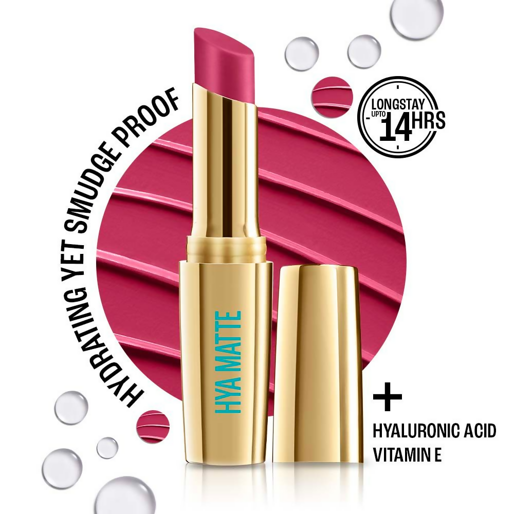 Lakme 9to5 Hya Matte Lipstick - Hustling Pink