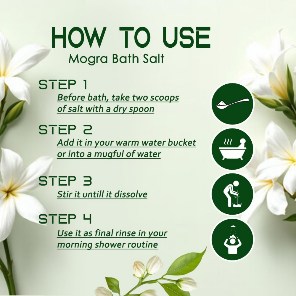 VedicAyurveda Dead Sea Salt and Mogra Bath Salt