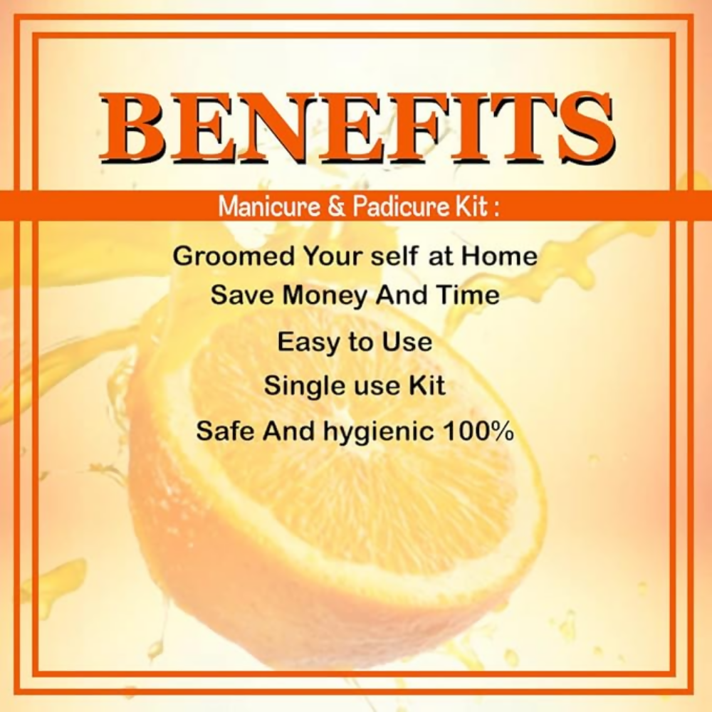 VedicAyurveda Manicure Pedicure Spa Kit Orange Peel Oil
