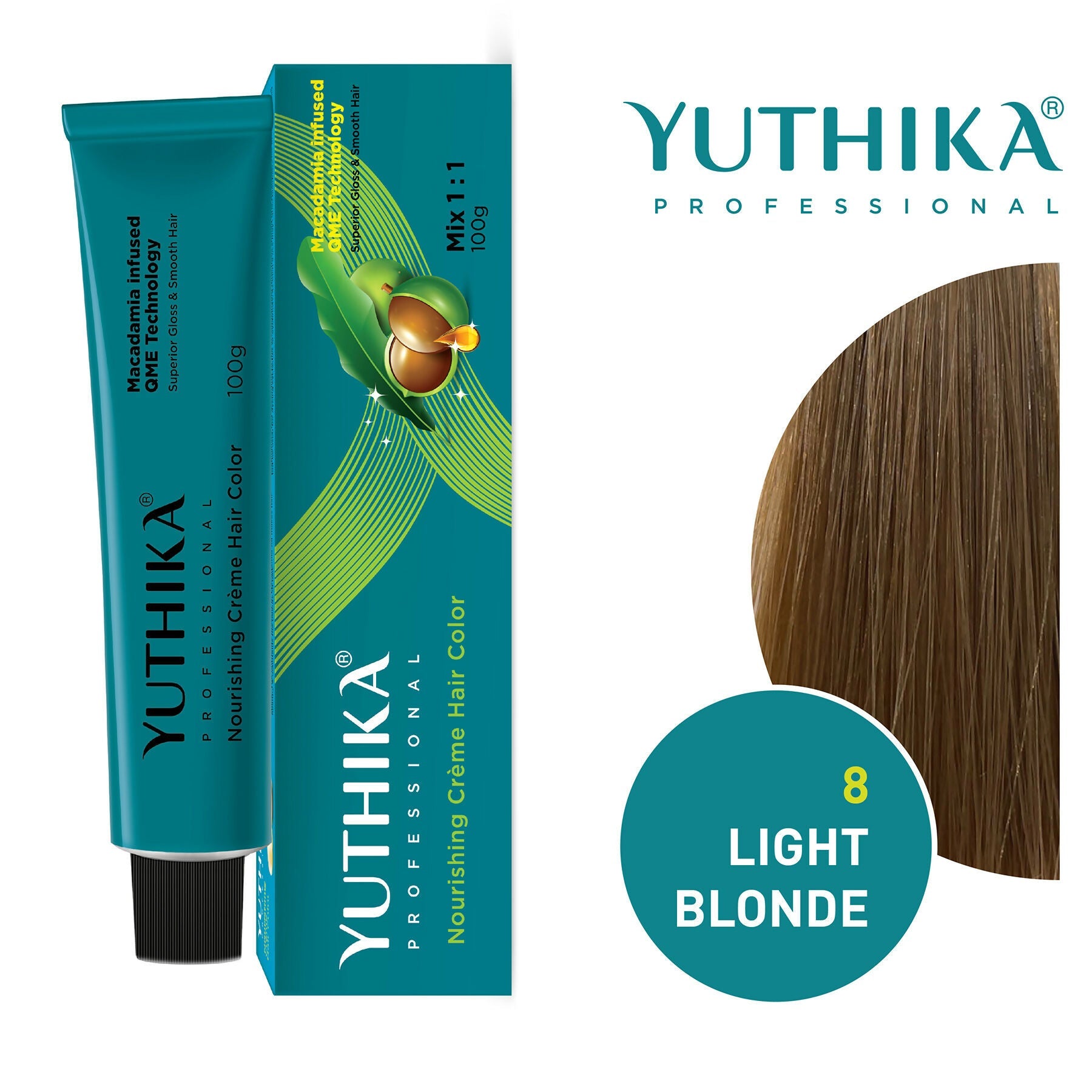Yuthika Professional Creme Hair Colour - Light Blonde
