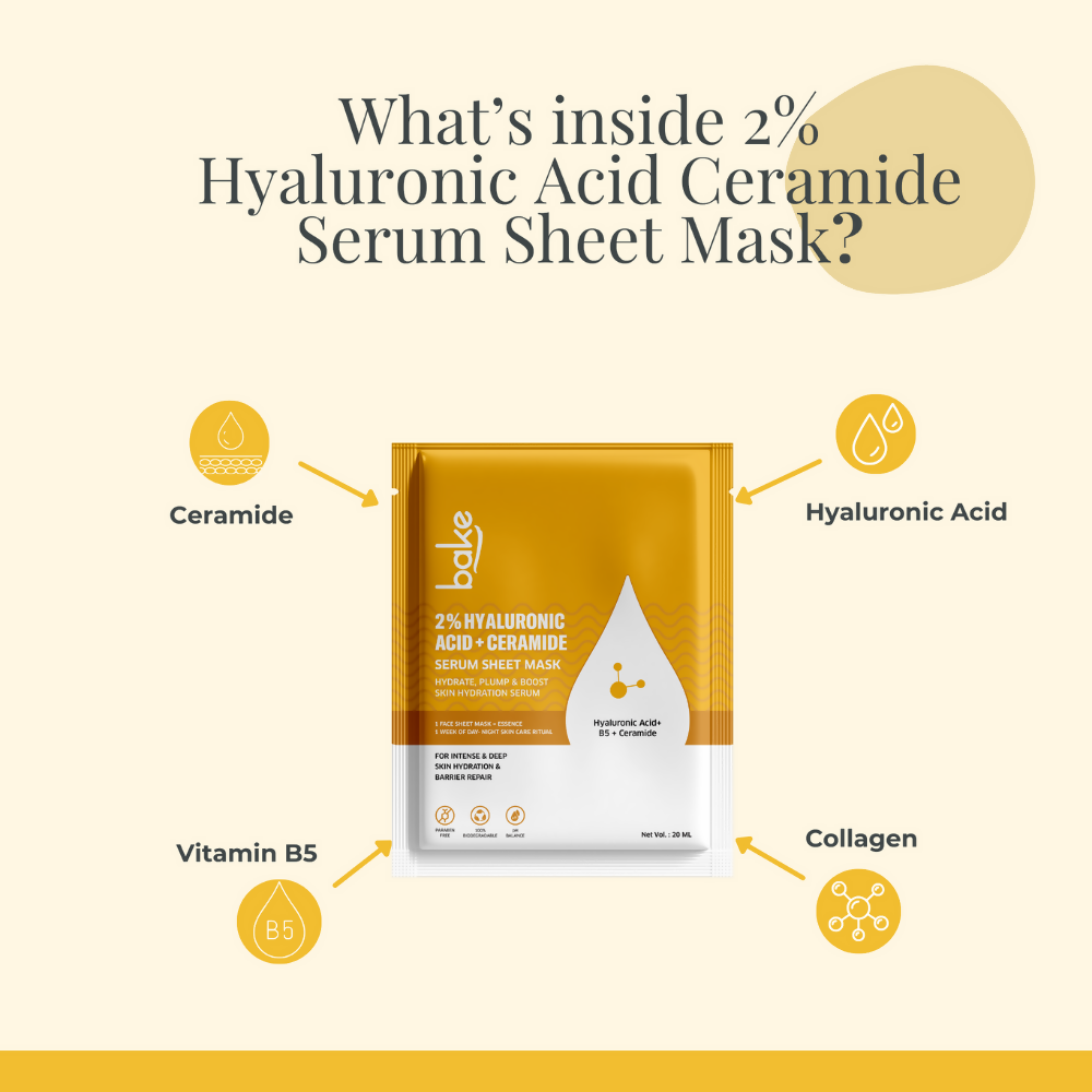 Bake 2% Hyaluronic Acid + Ceramide Serum Sheet Mask