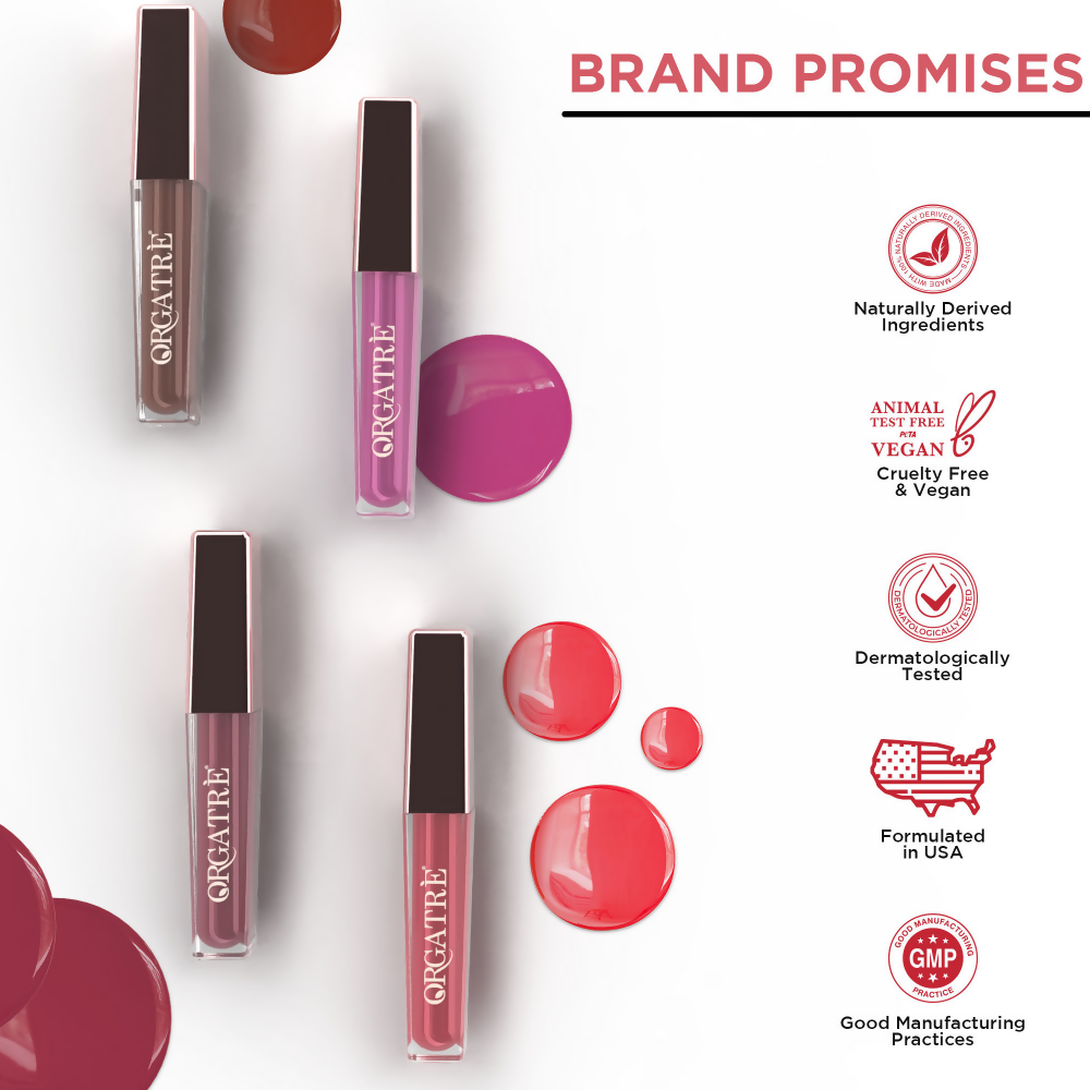 Orgatre MoodBliss Lip Gloss - Red Tones