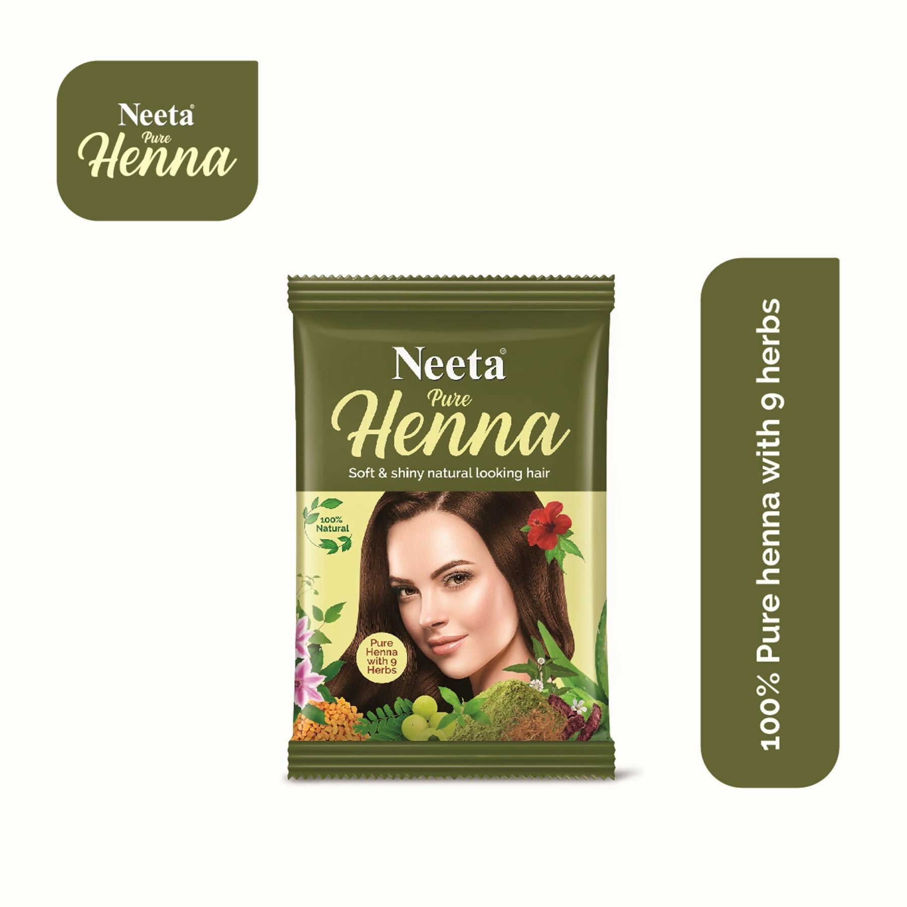 Neeta Pure Henna Soft & Shiny Natural Brown Hair Color
