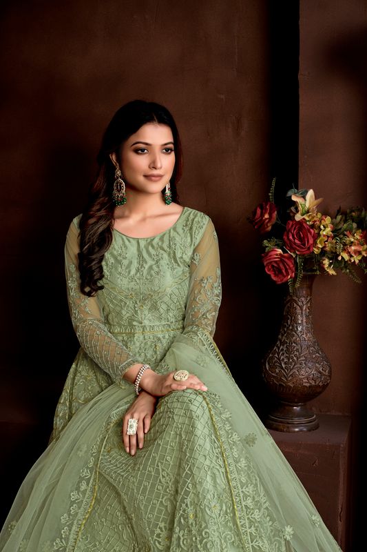 Aastha Pista Dupatta with Net top fabric Crepe Bottom fabric