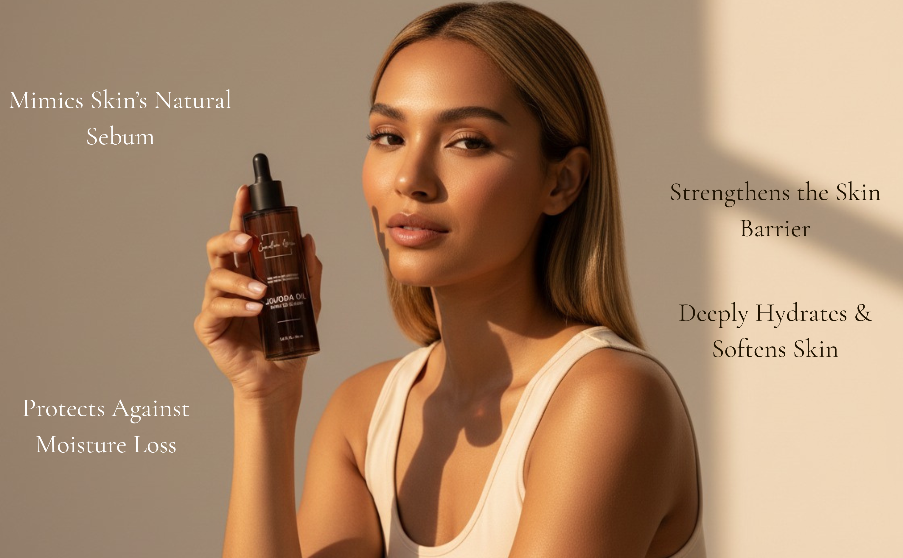 Canadian Grace 100% Organic Jojoba Oil – Cold-Pressed, Pure & Premium for Skin Hydration & Healthier, Fuller-Looking Hair