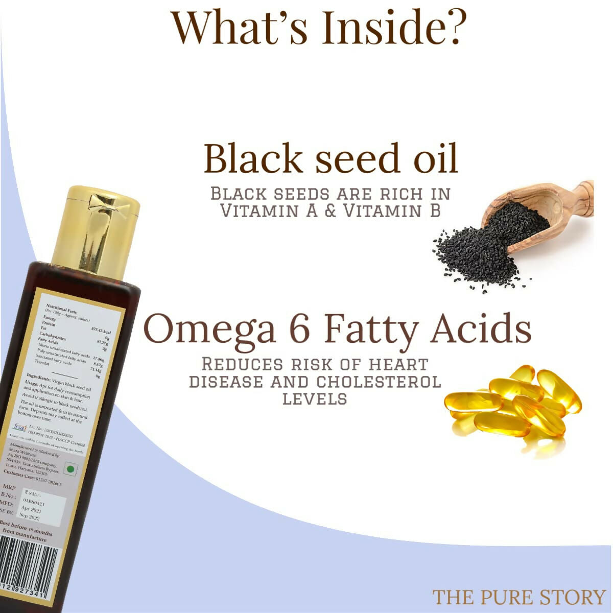 The Pure Story Black Seed Hair Oil - Pure And Natural