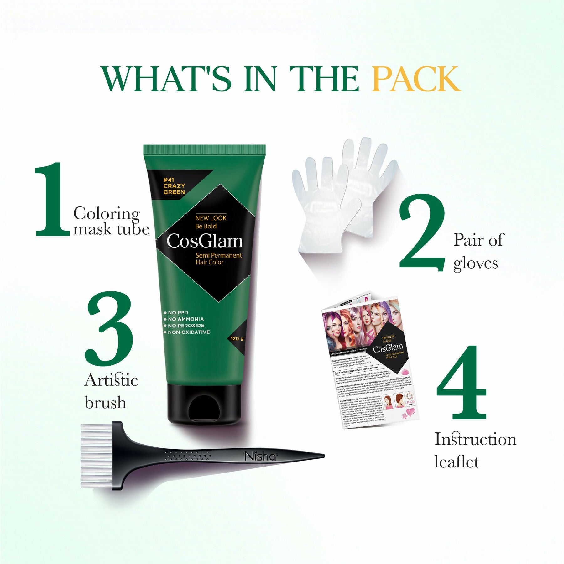 Cosglam Semi Permanent Hair Color for Women & Men (