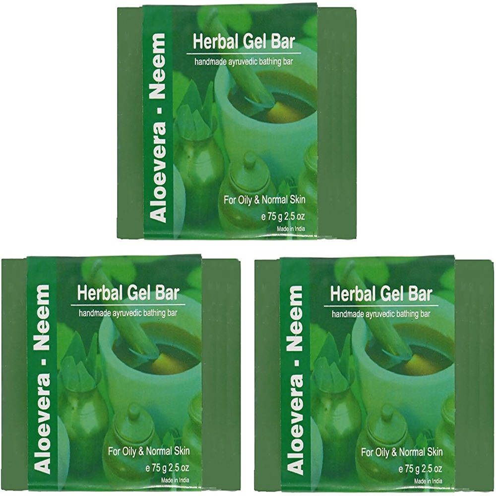 Jain Aloe Vera Neem Herbal Gel Bar