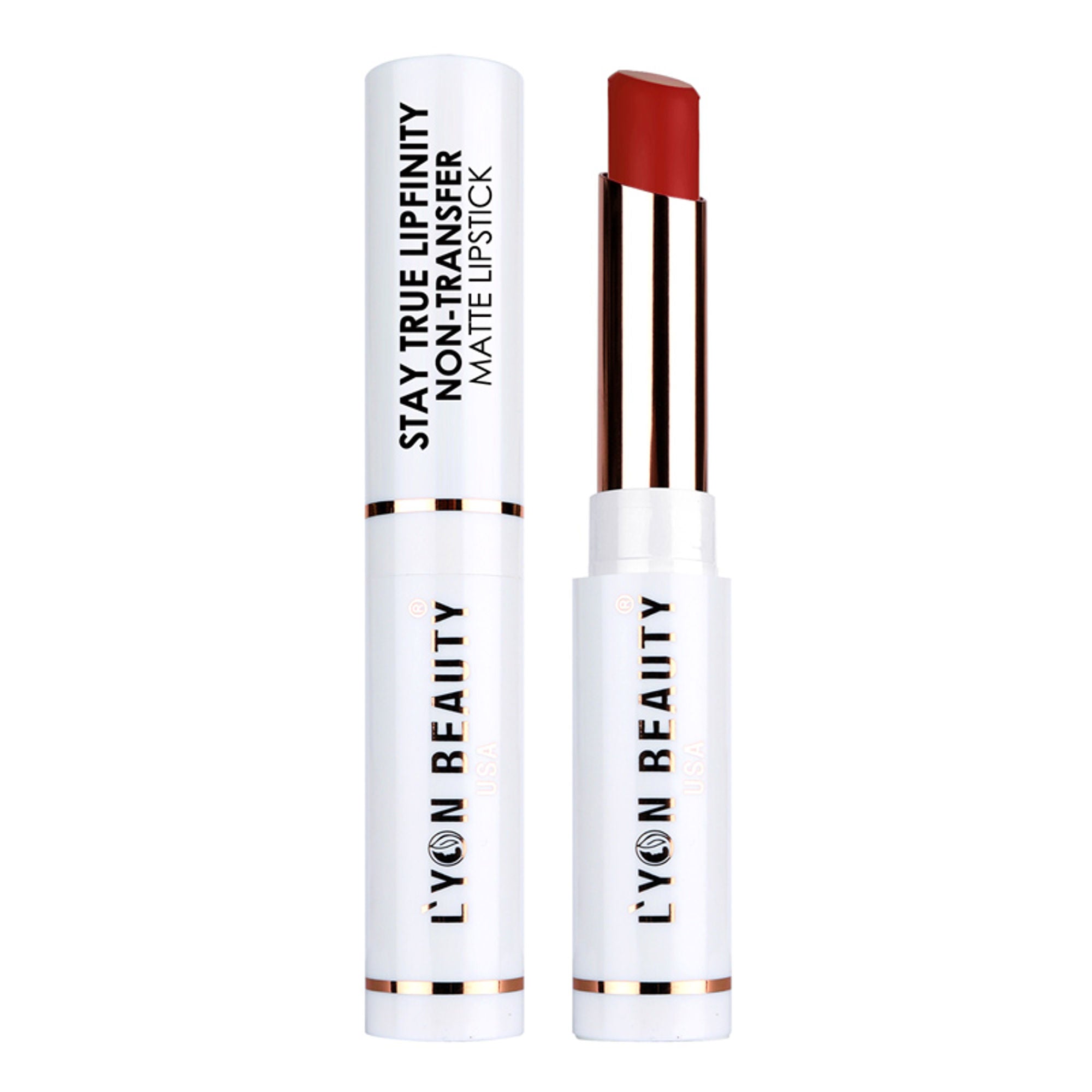 Lyon Beauty Stay True Lipfinity Non Transfer Matte Lipstick - Hot Red 07