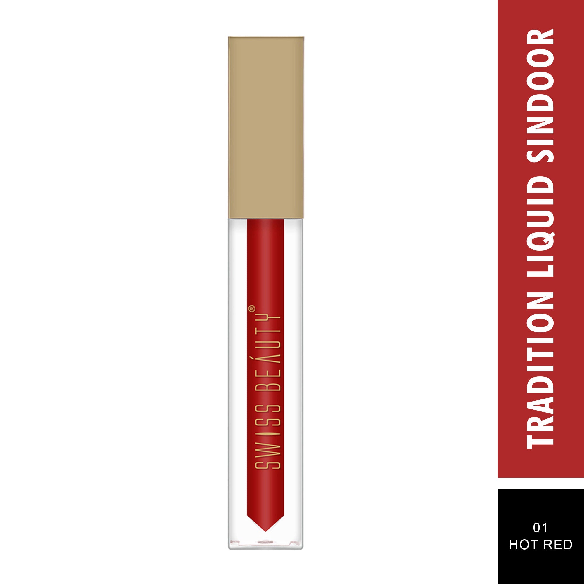 Swiss Beauty Tradition Liquid Sindoor - Hot Red Color - 01