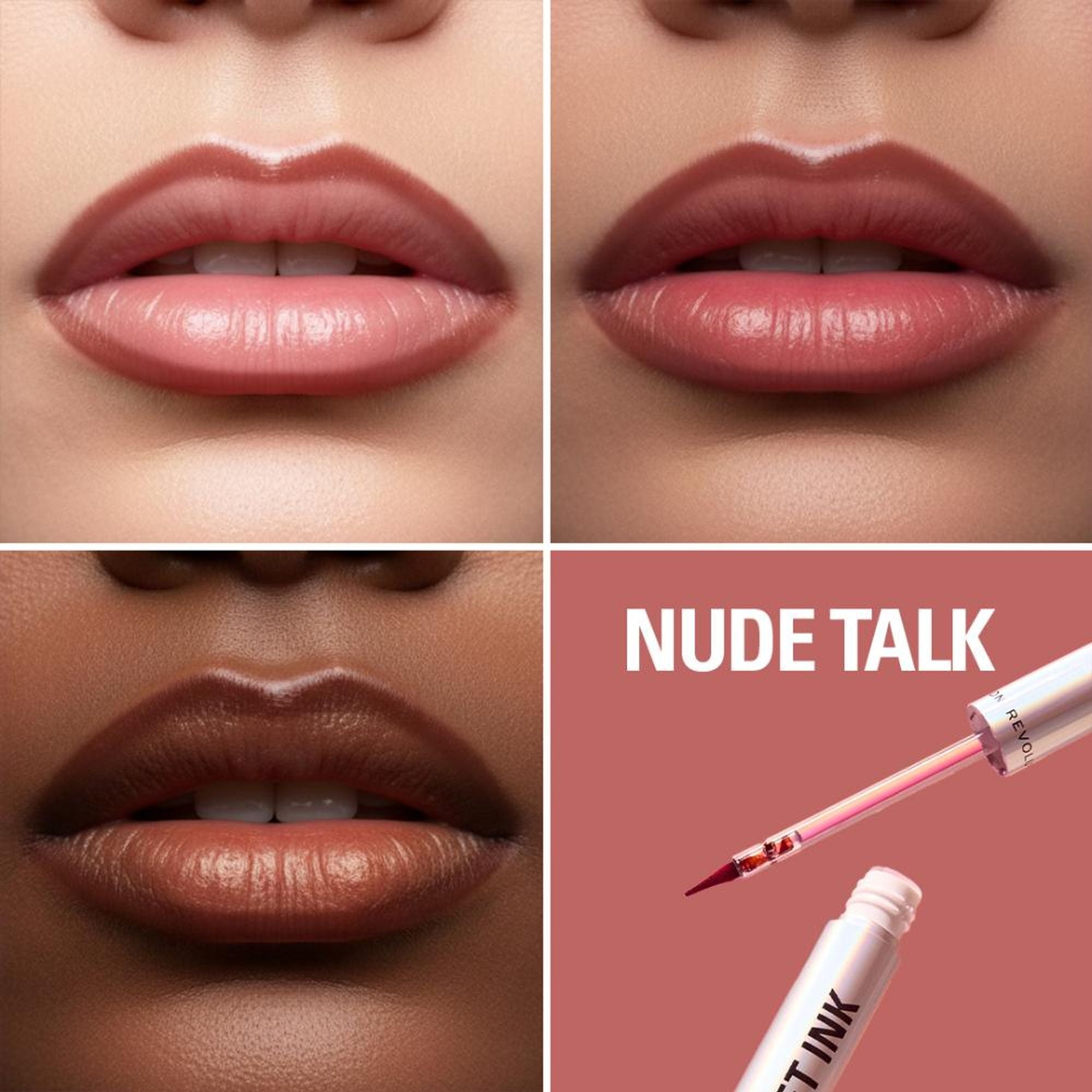 Makeup Revolution Lip Shift Ink Peel Off Lipliner Stain - Nude Talk