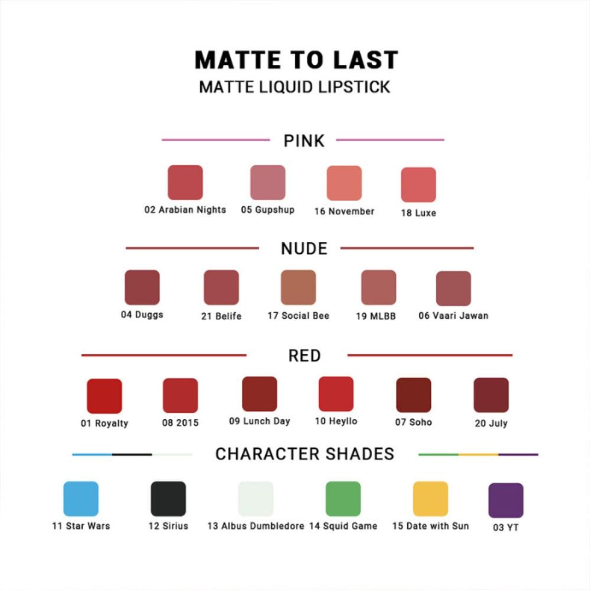CUFFS N LASHES Matte Liquid Lipstick - 18 Luxe
