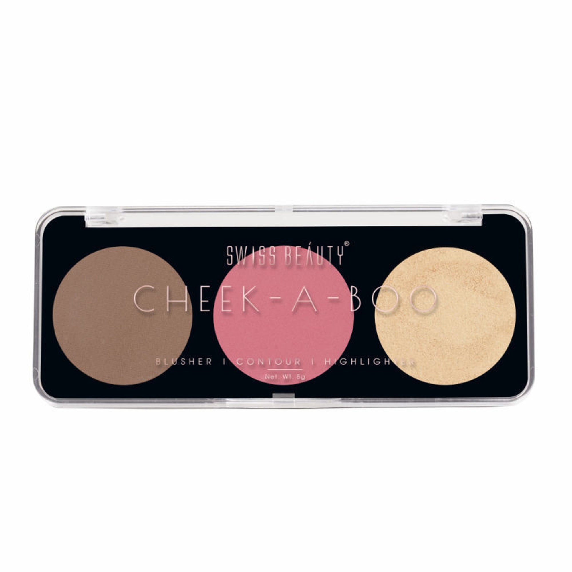 Swiss Beauty Cheek-A-Boo 3 In One Blushe Contour And Highlighter - 3