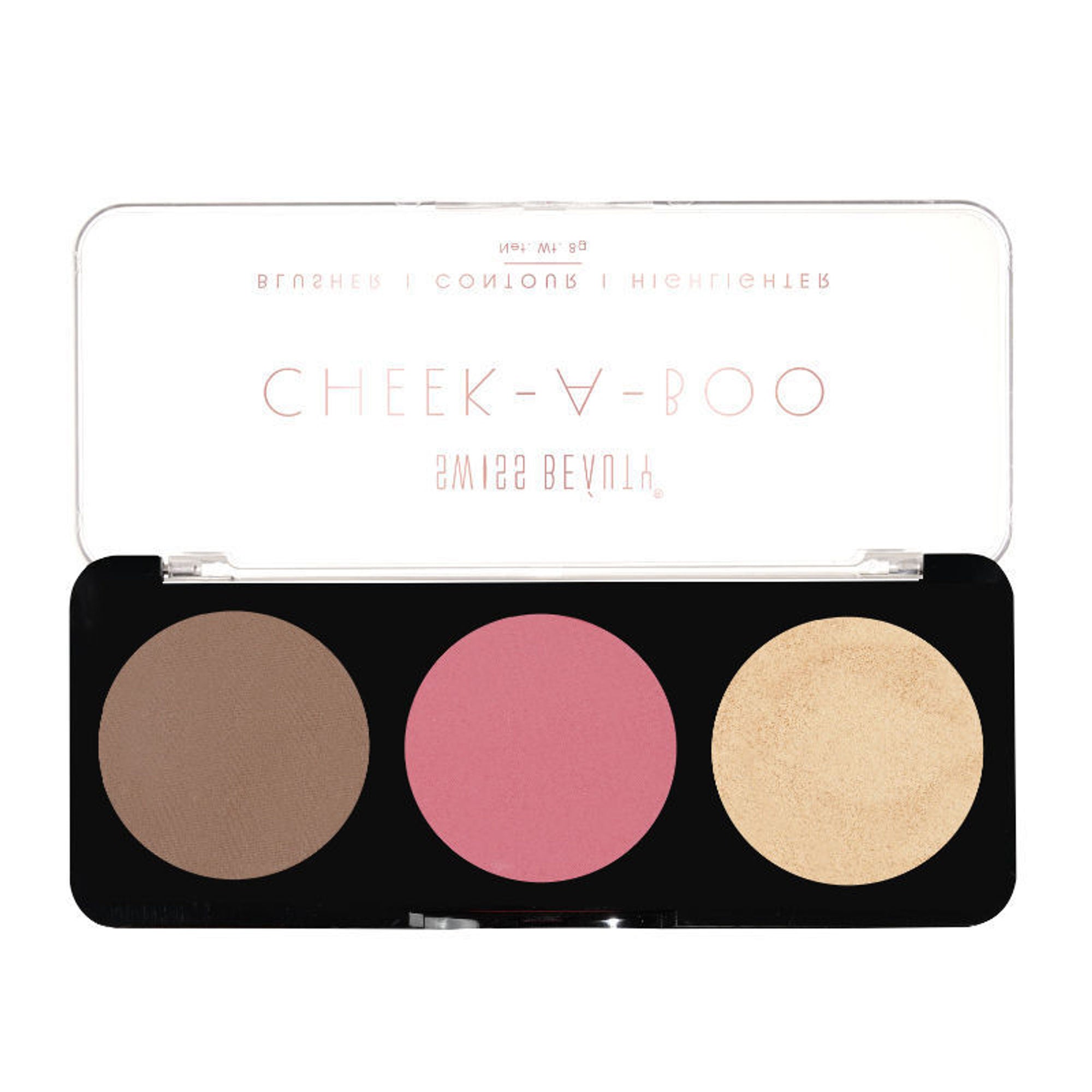 Swiss Beauty Cheek-A-Boo 3 In One Blushe Contour And Highlighter - 3