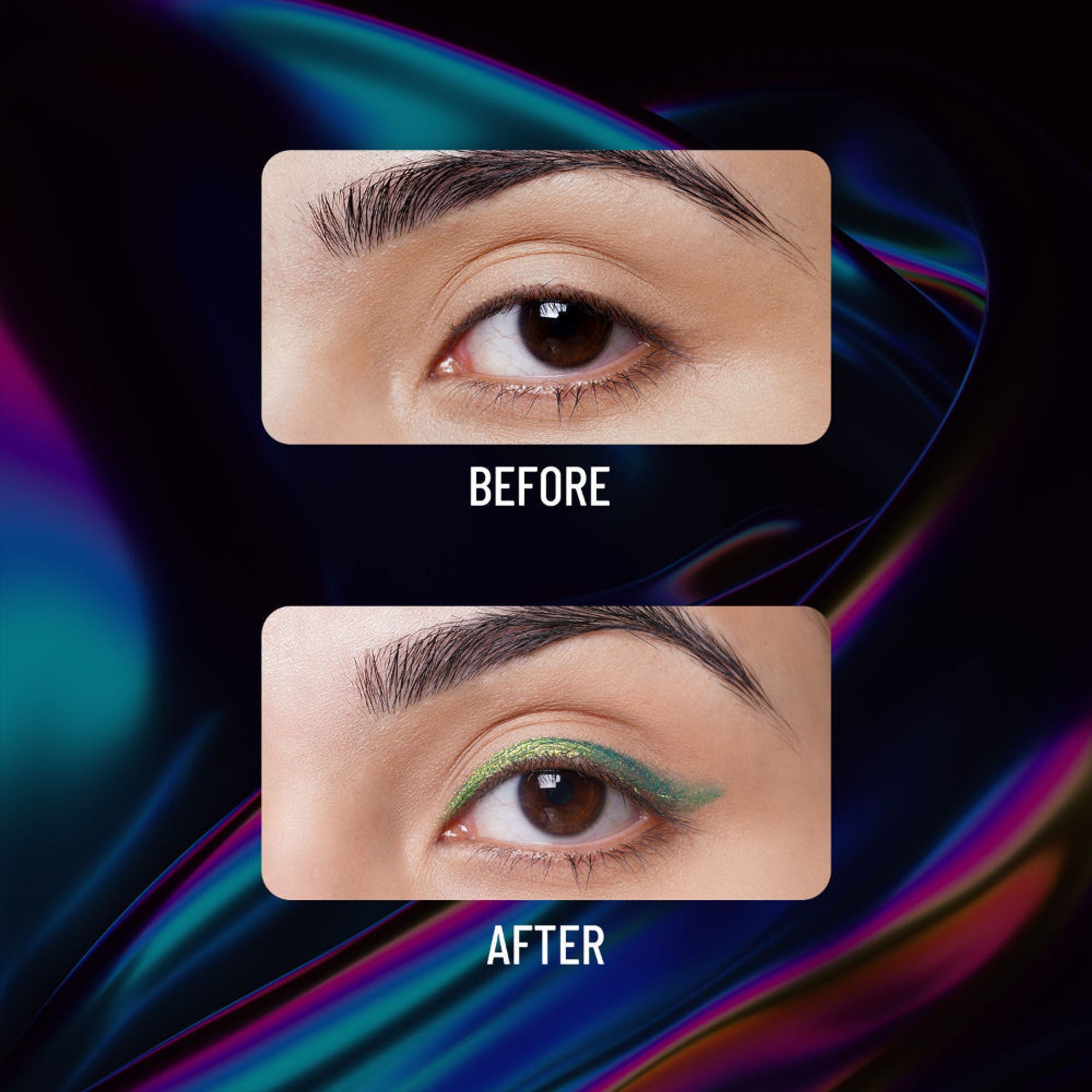 Swiss Beauty Holographic Eyeliner , Multi Chrome Effect , Water -Proof ,Smudge Proof - 5 Meteor