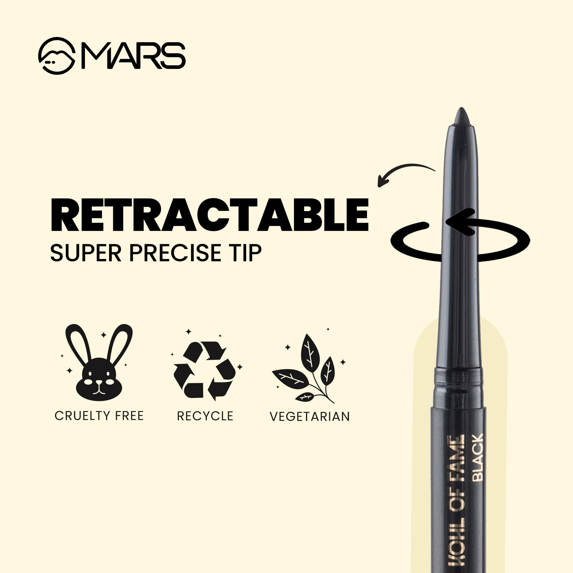 MARS Cosmetics Kohl Of Fame Kajal - Black