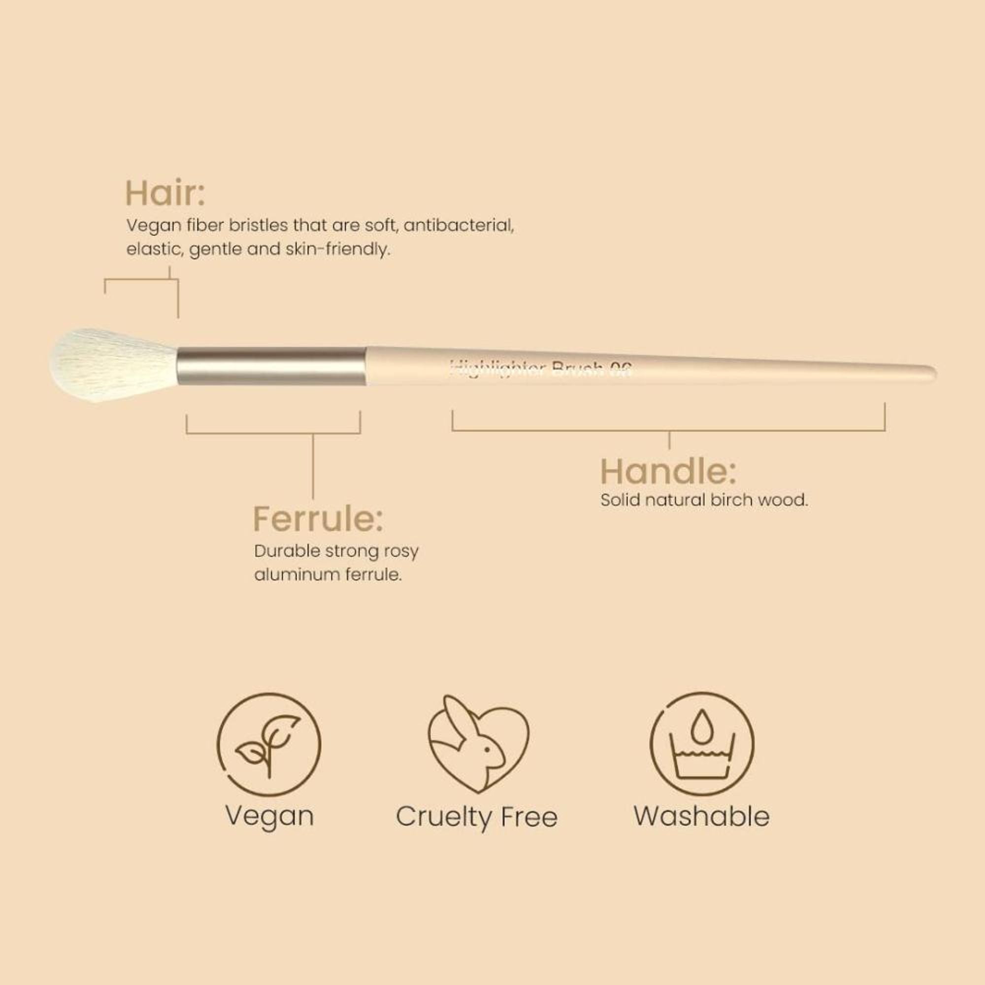 Milagro Beauty Highlighter Brush 06