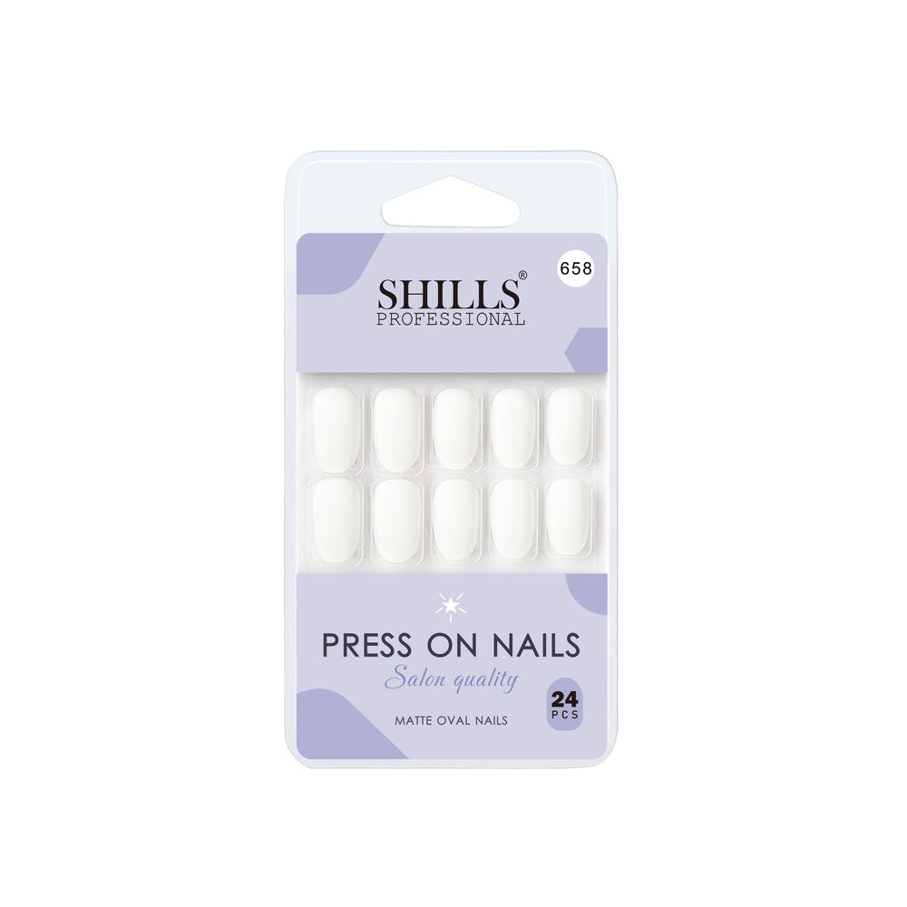 Shills Professional Reusable Press On Nails Oval - SPN658