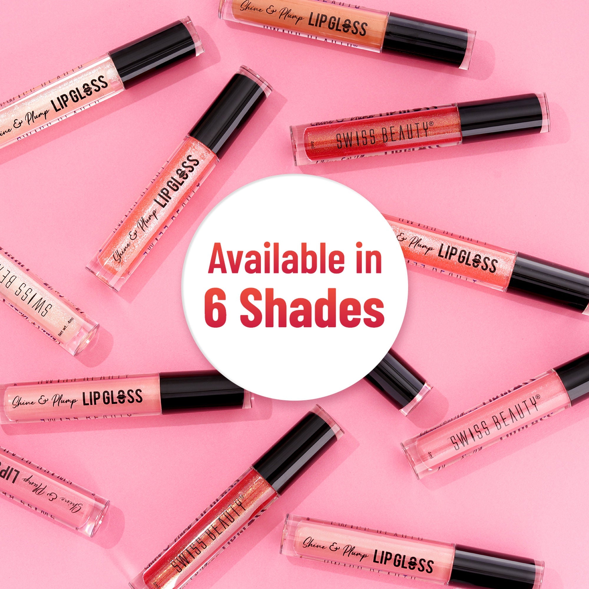 Swiss Beauty Shine & Plump Lipgloss - 1 Nude