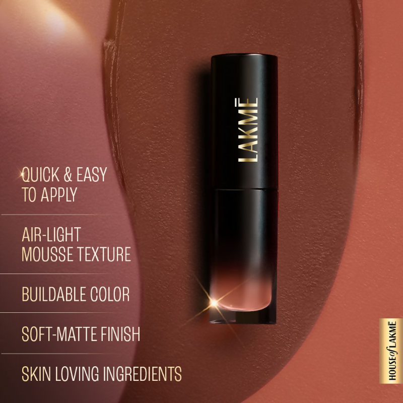 Lakme Xtraordin-Airy One-And-Done Lip, Eye & Cheek Tint - Apricot Crush