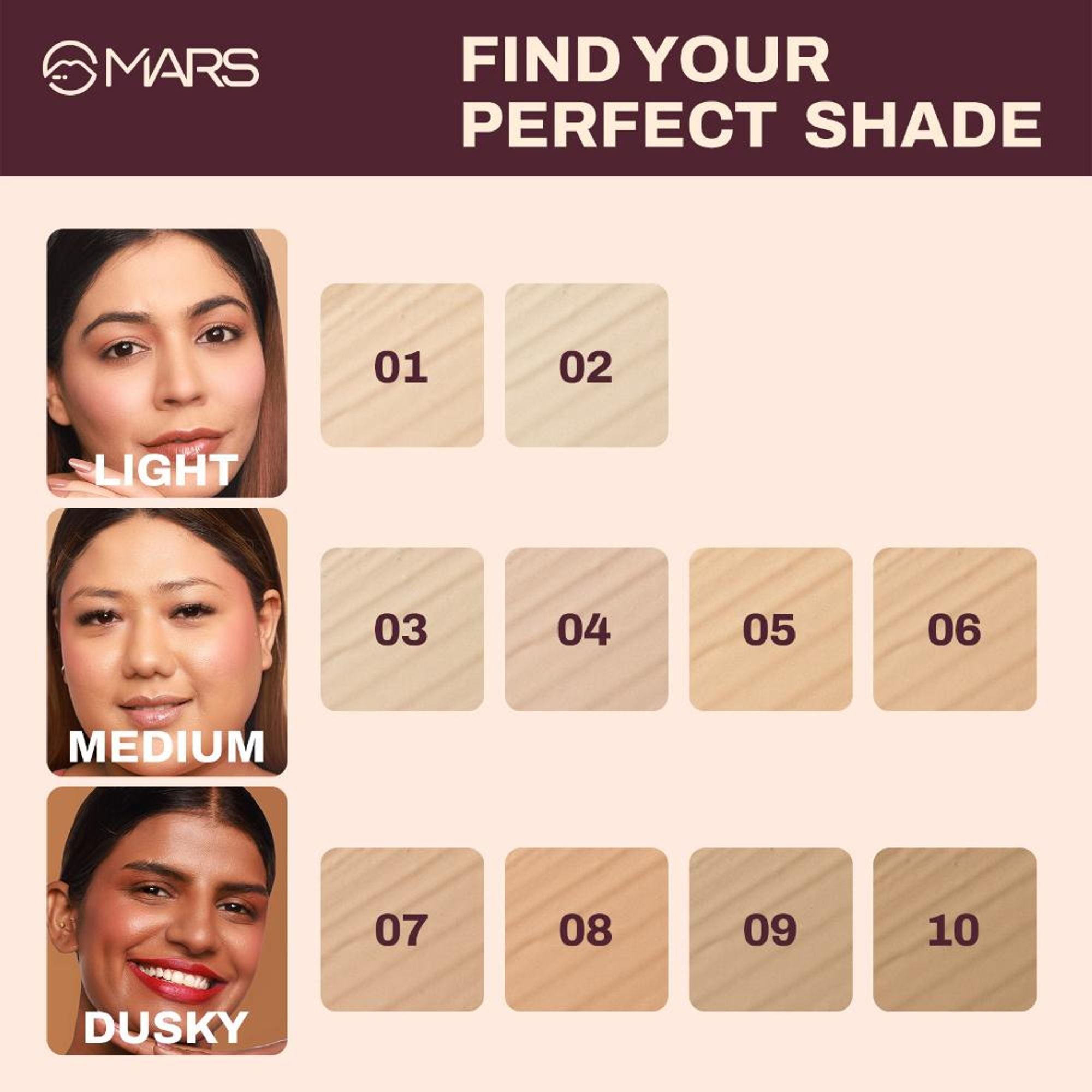 MARS Cosmetics SPF30 PA+++ Zero Blend Weightless Foundation - 08-Honey Nectar