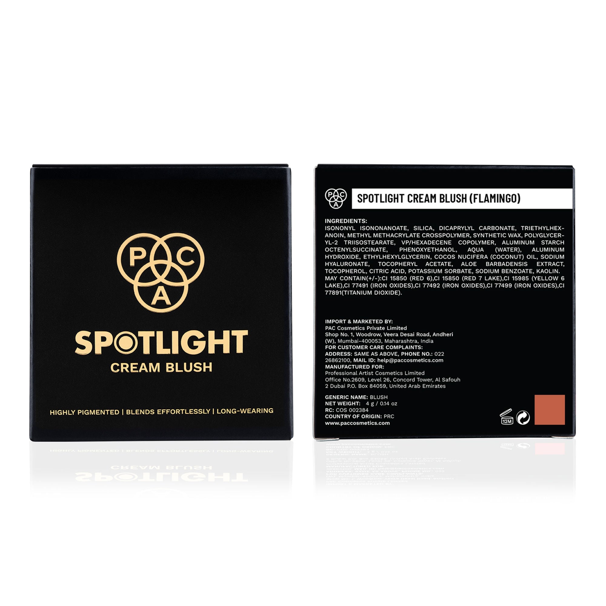 PAC Studio Spotlight Cream Blush - Flamingo