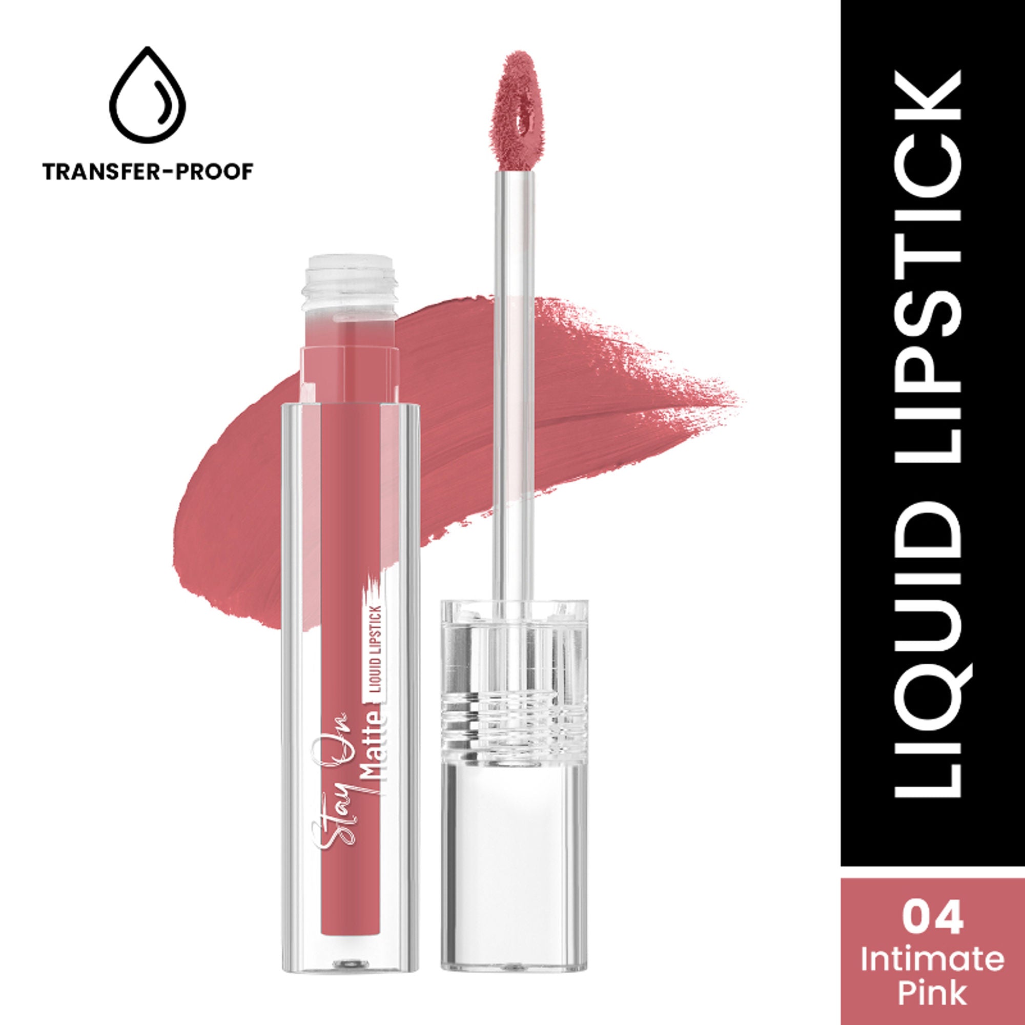 Swiss Beauty Stay On Matte Liquid Lipstick - 4 Intimate Pink
