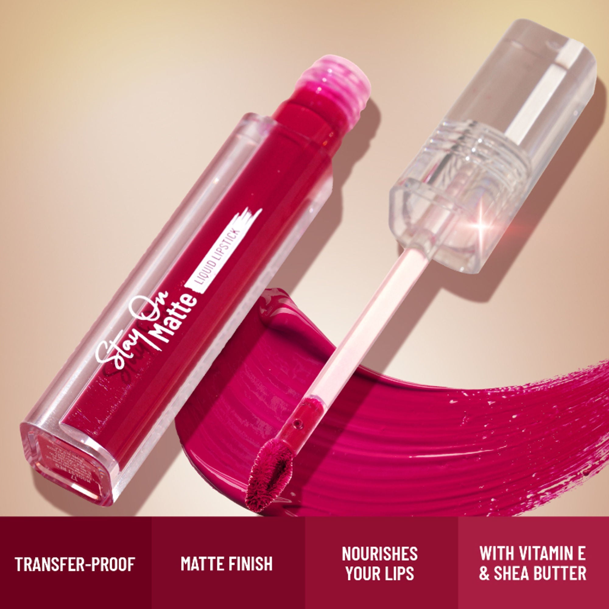 Swiss Beauty Stay On Matte Liquid Lipstick - 6 Mauve It