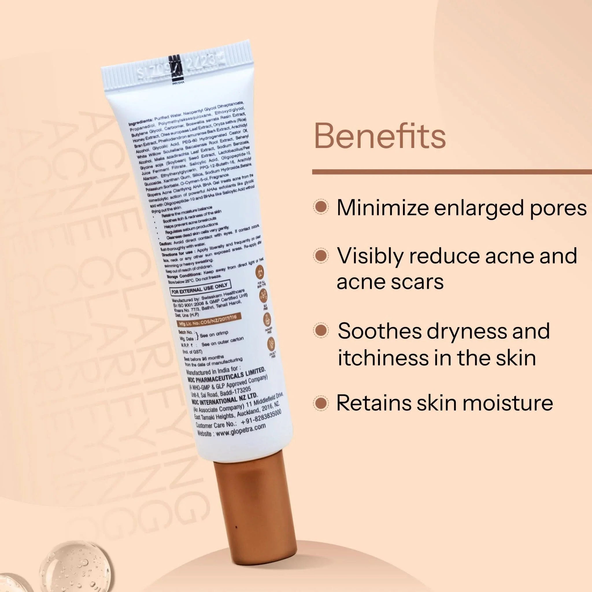 Glopetra Acne Clarifying Aha Bha Gel