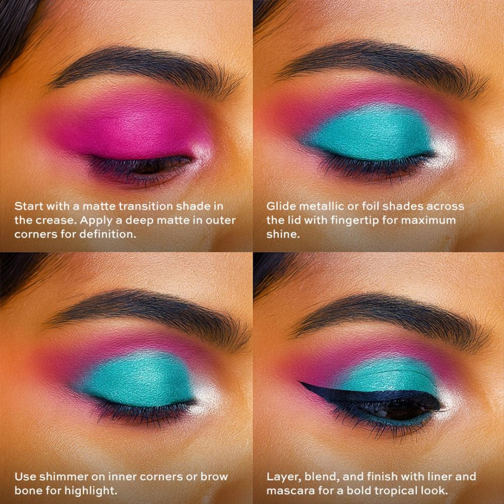 Makeup Revolution Forever Flawless Eyeshadow Palette-18 Smooth & Rich Shade - Bird of Paradise