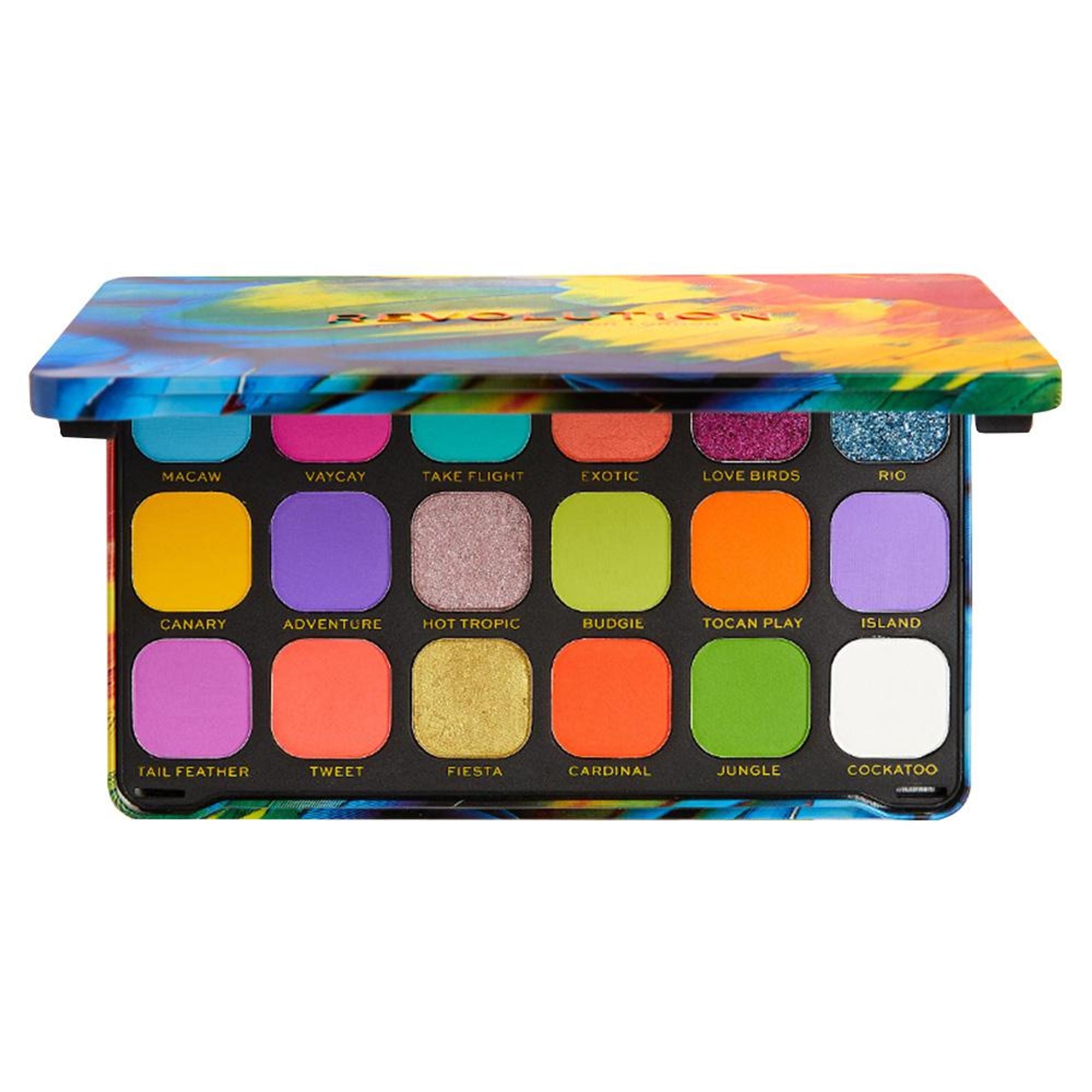 Makeup Revolution Forever Flawless Eyeshadow Palette-18 Smooth & Rich Shade - Bird of Paradise