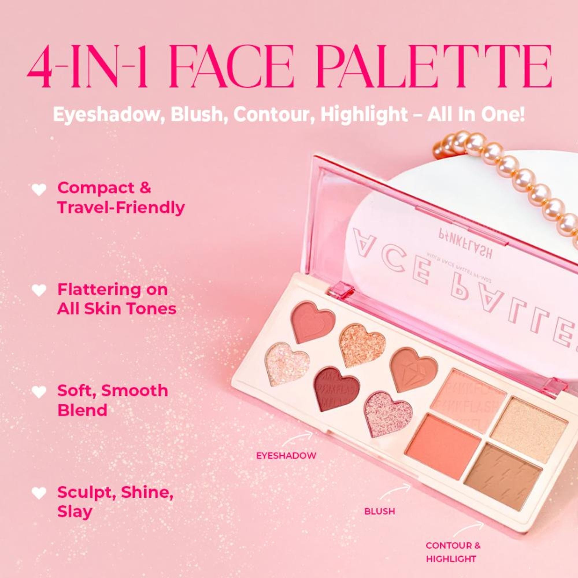 PINKFLASH Multi Face Palette - 02 Strawberry Ice