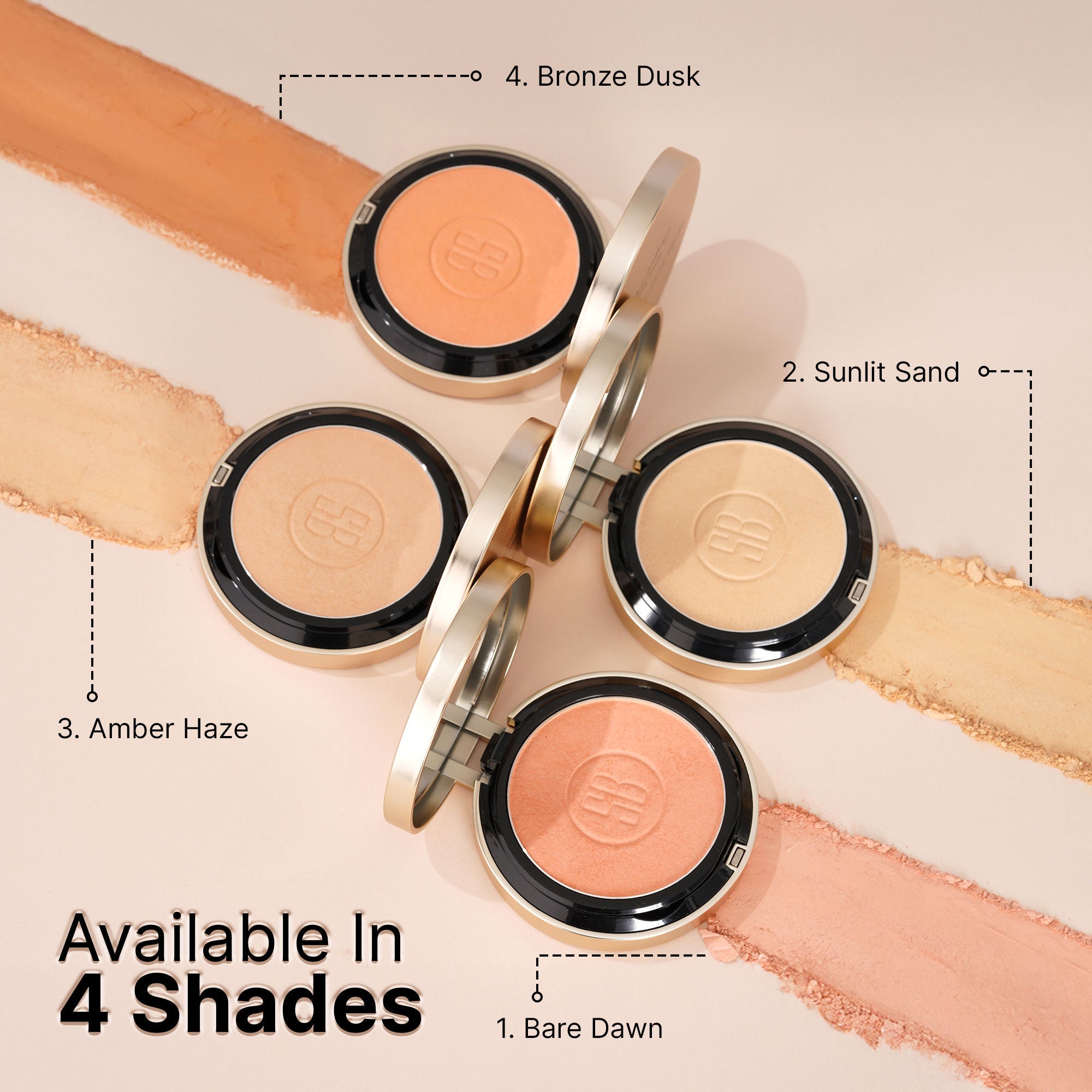 Swiss Beauty Born To Last 3-In-1 Skin Perfection Compact With Vitamin E - 4. Bronze Dusk