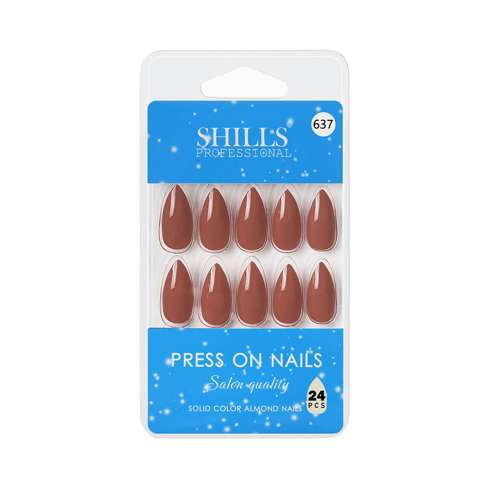Shills Professional Reusable Press On Nails Almond - SPN637