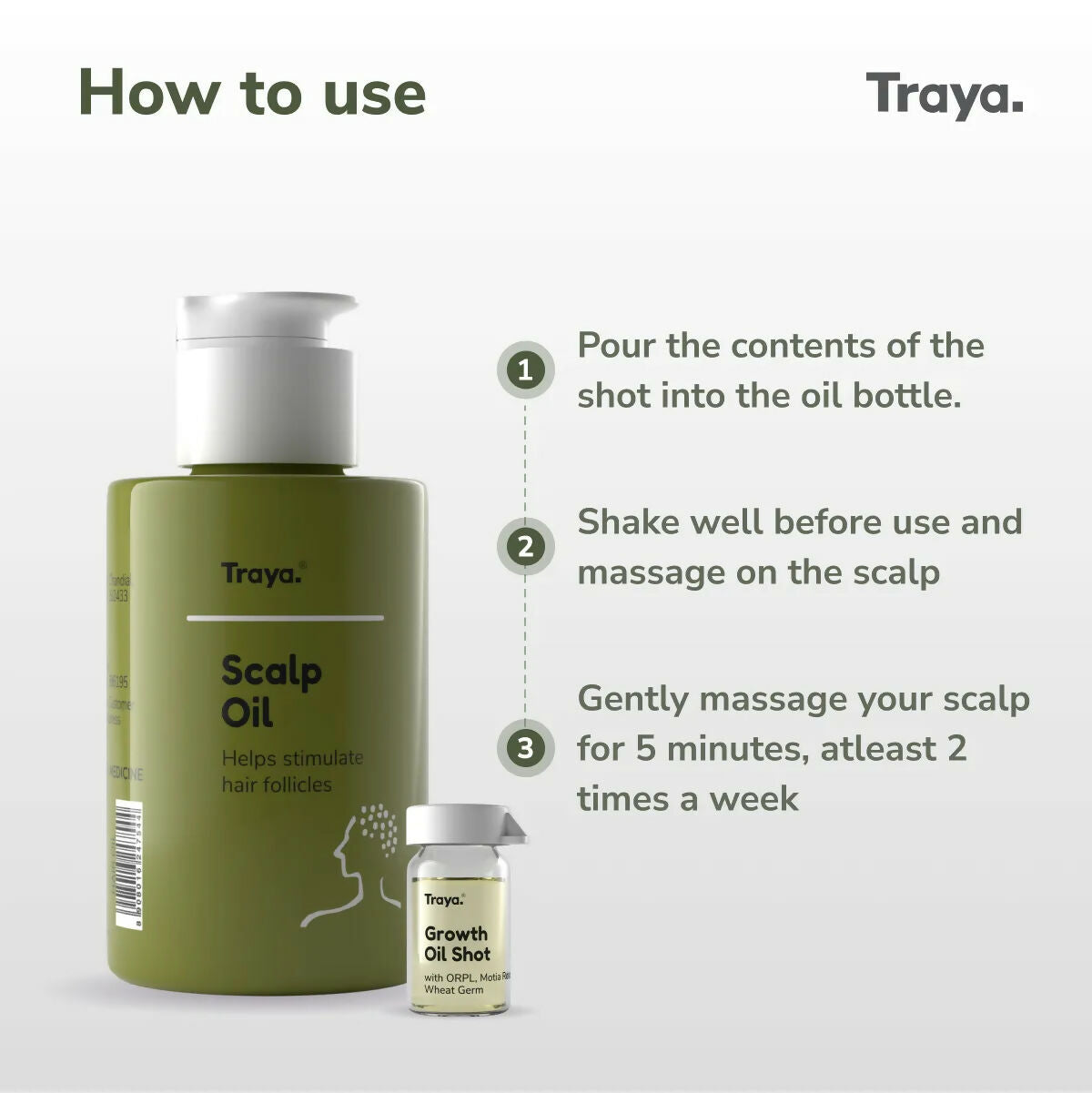 Traya Scalp Oil with Growth Oil Shot