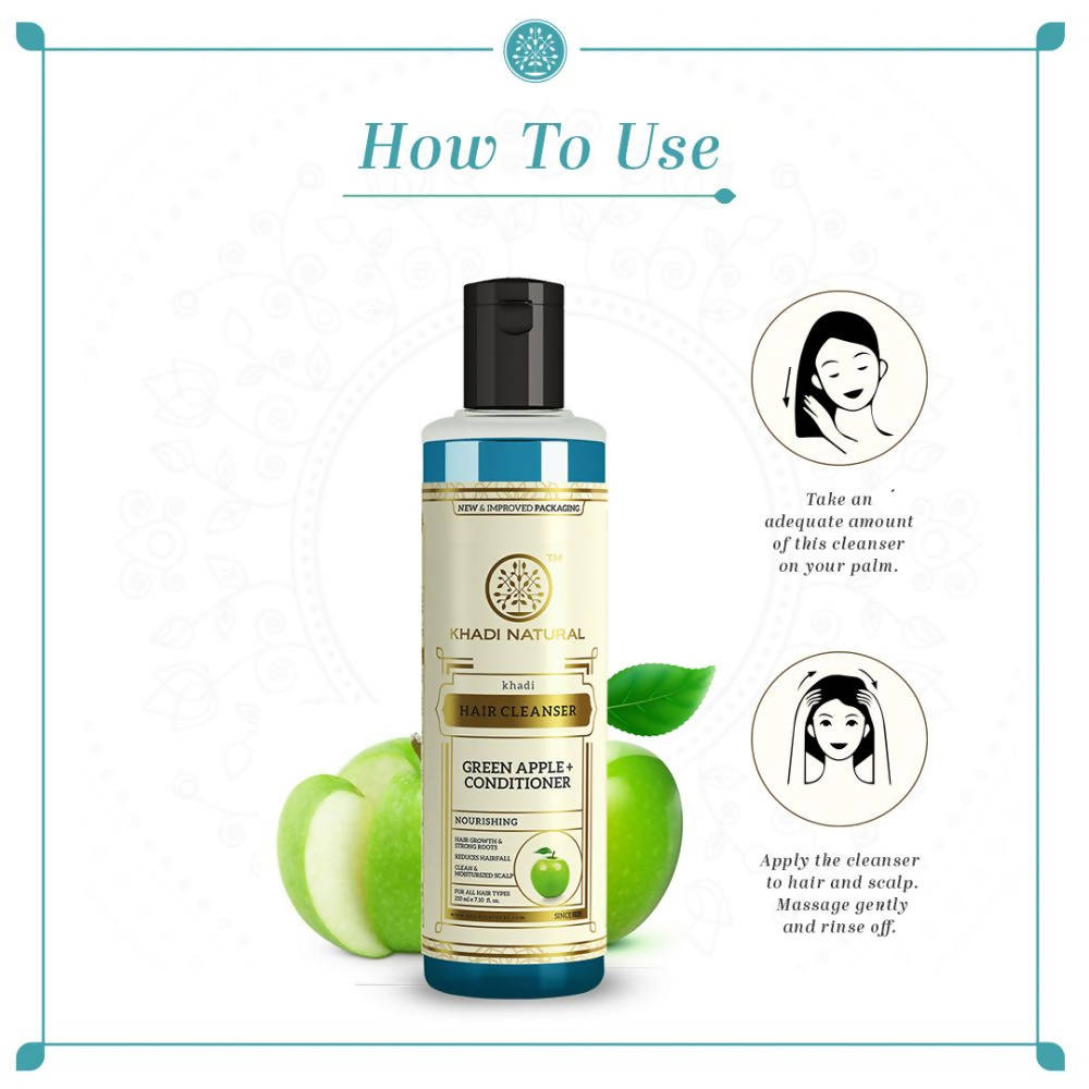 Khadi Natural Green Apple Conditioner Hair Cleanser
