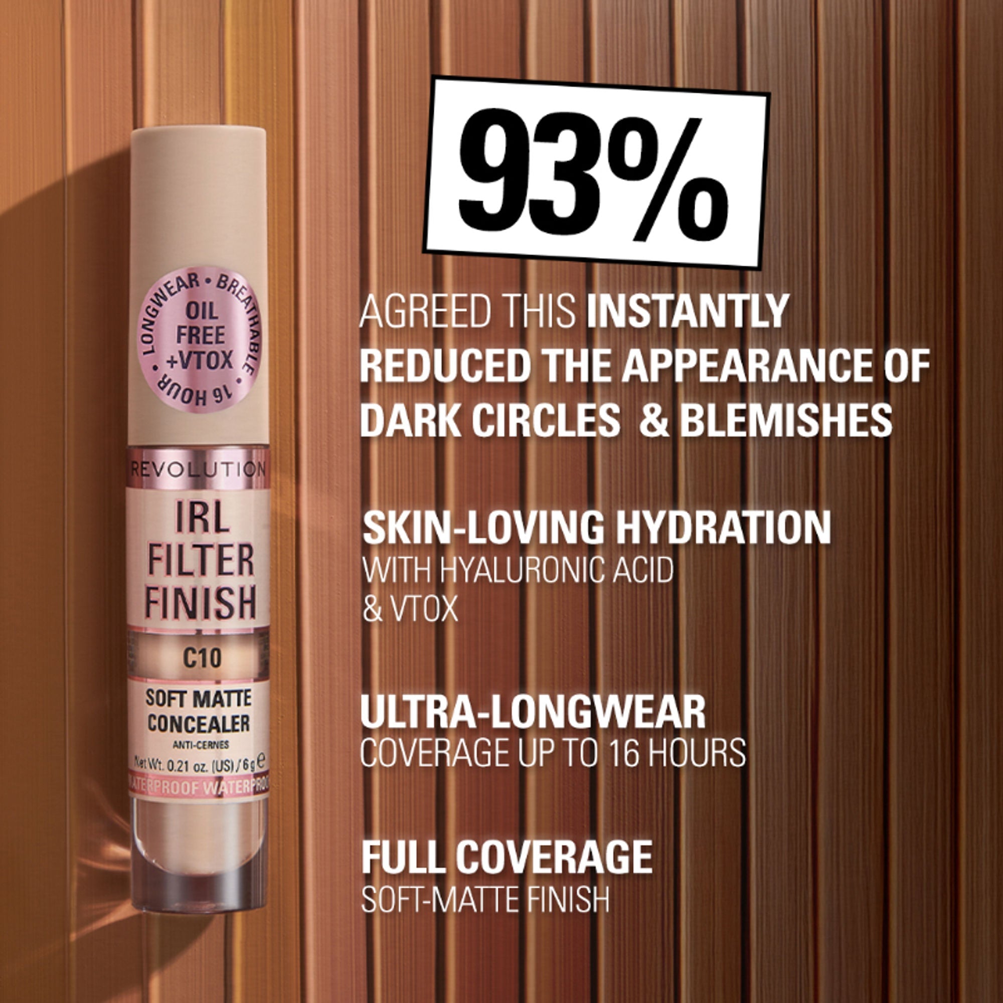 Makeup Revolution IRL Filter Finish Concealer - C8.5