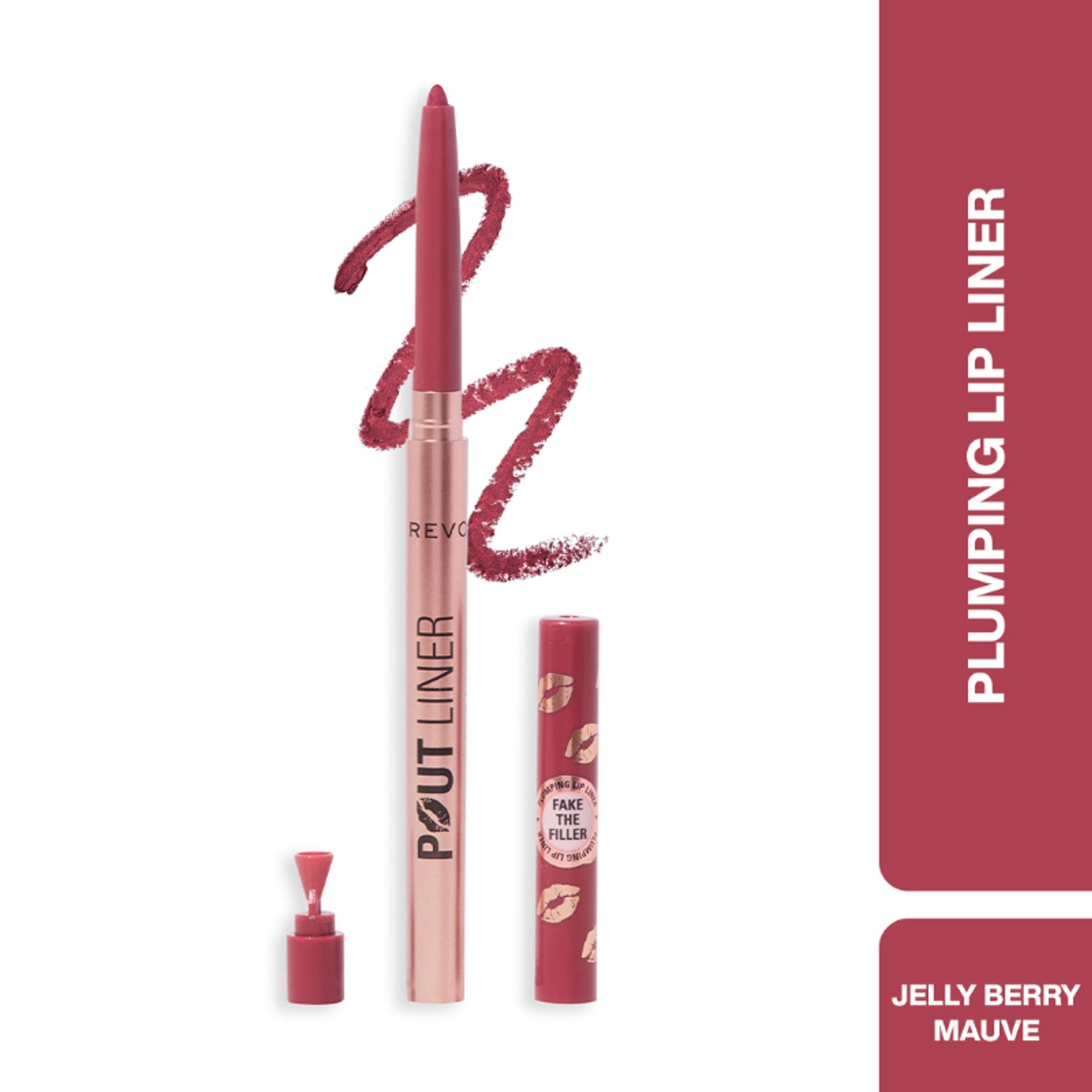 Makeup Revolution Pout Bomb Plumping Lip Liner - Jelly Berry Mauve